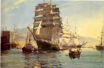 unknow artist Seascape, boats, ships and warships. 32 Norge oil painting art